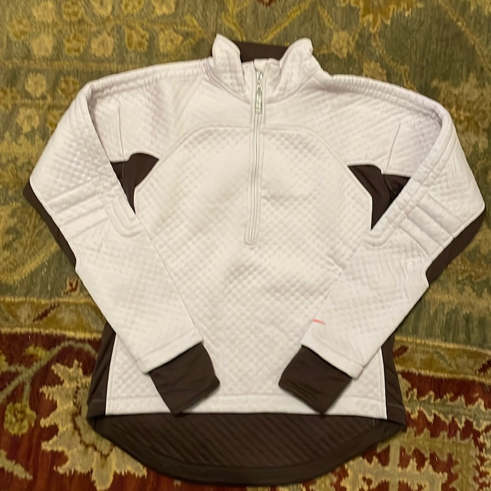 Lilac and chocolate Nike Sphere Thermal half-zip, medium
